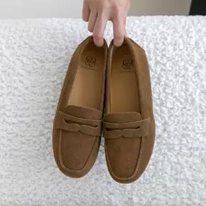 [분홍코끼리](가죽천재) 심쿵 심플 가죽로퍼(3cm)