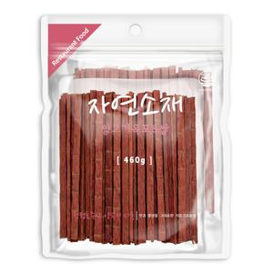자연소재 애견간식 양고기육포쌀 460g