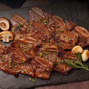 채선당 양념 LA꽃갈비 1kg 블랙앵거스 꽃갈비 원육