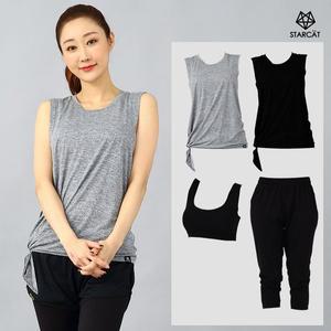 [스타캣]3pcs요가복세트 필라테스복세트  조거바지 TS075BR01PS80X4