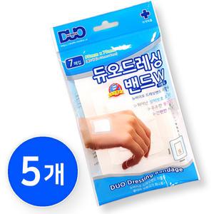 듀오 드레싱 밴드 소형 5팩 (35매) 반창고 붕대 거즈 상처