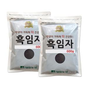 24년산 수입 생 흑임자 1.2kg (600gx2봉) / 소용량 검은깨