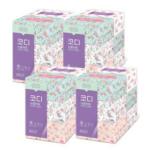 코디 뉴플라워 미용티슈 250매, 6입, 4개