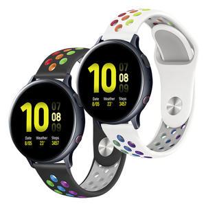 갤럭시 워치 액티브2 44mm 40mm 시계줄 실리콘 스트랩 밴드 컬러홀