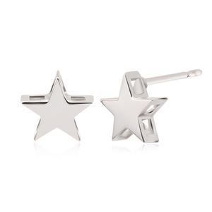 실버 심플2단스타귀걸이 925 silver 침 클러치 별 은 여자 남자 귀걸이 한쌍