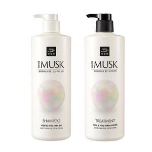 미쟝센 펄 샤이닝 리페어 퍼퓸 샴푸 1개 + 트리트먼트 1개 화이트머스크향 1000ml