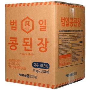 범일 중입자 대용량 콩된장 대두 38.8프로 14kg 1개