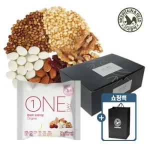 [산과들에] 하루견과 원데이오리지널 50봉 추석선물세트 +쇼핑백