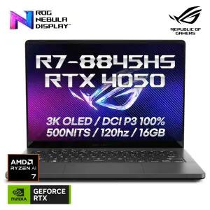 ASUS ROG 제피러스 G14 GA403UU-QS073 게이밍 노트북 라이젠 R7-8845HS 지포스 RTX4050 3K