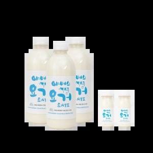 야베스목장 1000ml x 3개 + 150ml x 2개 플레인 요거트 세트 선물용 가성비 가정용 어린이 간식