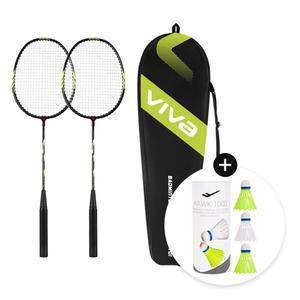 VV 길이조절 배드민턴 라켓 세트 베이직 AT01 라켓2P + 풀커버 + PS 셔틀콕3입