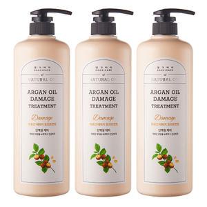 댕기머리 허벌 아르간 오일 데미지 트리트먼트 1000ml 3개 /단백질케어+모든모발