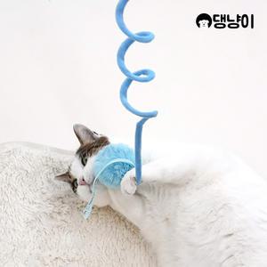 [댕냥이] 고양이 부착형 장난감 스프링볼 캣토이 랜덤