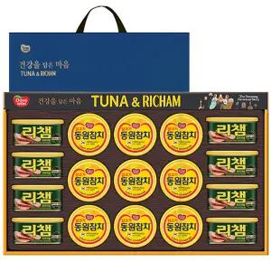 동원선물세트 튜나리챔 102호 1세트/아웃박스 별도포장/참치선물세트 25년 명절시즌 제조