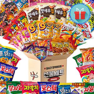 미니스낵 행복배달 3호 봉지과자 간식꾸러미 사무실 탕비실 학교 단체 과자선물세트 박스
