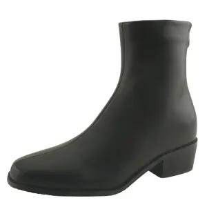 키높이 속굽 하이힐 앵클부츠 8cm 기본블랙