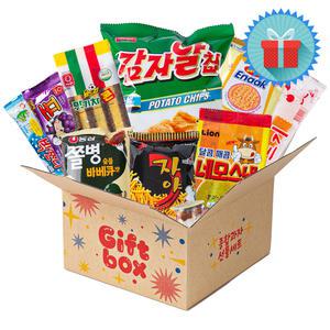 기프트박스 간식세트 (옛날과자/불량식품) 2호 종합 꾸러미 단체 선물 어린이날 학교 학원