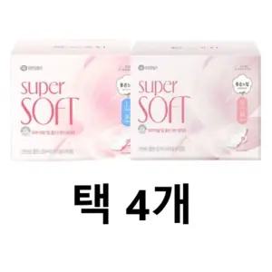 좋은느낌 수퍼소프트 더마 생리대 중형18p 대형16p 택4개