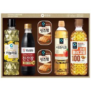 청정원 스페셜 S호 설날 명절선물세트 카놀라유 진간장골드 올리고당 사과식초 잇츠팜