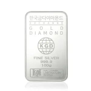 [한국금다이아몬드] 투자용 실버바 AG 100g 999.9 은투자 은시세