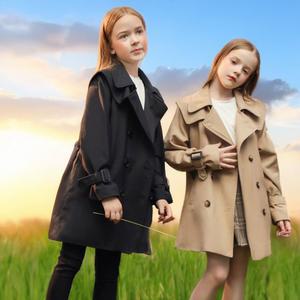 여아트렌치코트 봄가을 코트 바람막이 이우터 초등여아자켓
