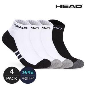 헤드 남성 스포츠파일 링글포인트 발목양말 4P_MX