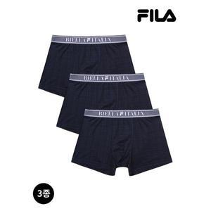 [휠라]체크JQ 데님밴드 남성 드로즈 3매입  FI4DRF2612M DNA _P392699350