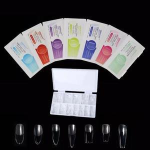 고품질 네일아트 대용량 풀커버 에칭 말랑팁 552p세트 7종 폴리젤 말랑팁 말캉팁 대용량연장팁 (WFHTWNT)