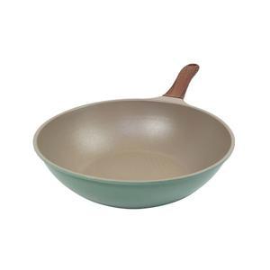 키친아트 본 우드 파스텔민트 다이아 궁중팬, 30cm, 1개