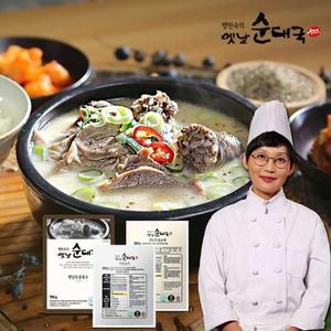 팽현숙 옛날순대국(육수 8팩+국밥고기 4팩+순대 4팩)
