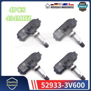 타이어 압력 센서 2014 현대 호환 그랜저 HG I40 VF 434MHZ TPMS 모니터링 시스템 52933-3V600 4 개