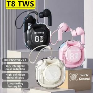 T8 무선 블루투스 폰 LED 전원 디스플레이 충전 케이스가 된 이어폰형 Air39용 HiFi 스테레오
