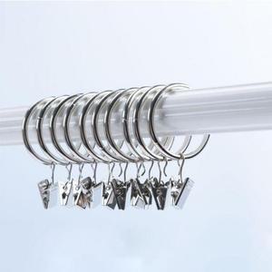 봉지 압축봉 지대 커튼링 3.8cm 걸이 10P 고리 커튼봉 봉집게 집게 봉홀더