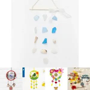 바다 유리 자개 모빌 만들기 DIY 키트/어린이집/유치원/행잉/패키지/교육/집중력/창의력/발달/모밀/세트/셋