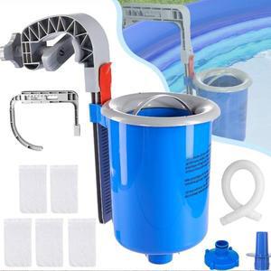Upgrade Automatic Swimming Pool Surface Skimmer Wall Mount Cleaner  for Above Ground Pool Compatible
