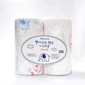 빨아쓰는 다회용 주방 행주타올 75Px2롤 기름흡수 종이수건 음식타월