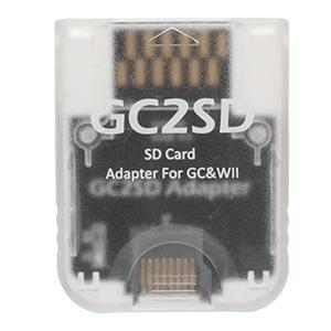 메모리 카드 SD 어댑터, 카드, Wii용 프로페셔널 게임 콘솔 스토리지 512GB 플러그 앤 플레이 GC용 투명