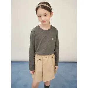 [BEANPOLE KIDS] [Essential] 수피마 베이직 긴소매 티셔츠  애쉬 (BI5841UE14)