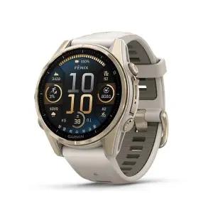 가민 피닉스 8 아몰레드 아웃도어 GPS 스마트워치 소프트골드, 43mm