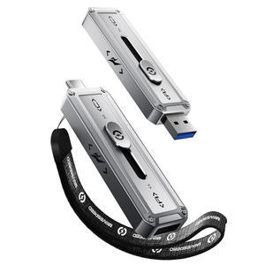 이동 속도 2TB 외장 SSD, 2100MB/s TLC 신뢰할 수 있는 전송 휴대용 USB 3.2 Gen2x2 + Type C, 휴대폰/Windows/Mac용 쿨 드라이브(SP20)