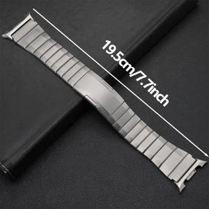 삼성 갤럭시 워치8 40 44mm 8 클래식 46 코레아 퀵핏 팔찌용 스테인리스 스틸 스트랩 (갤럭시 울트라 47mm