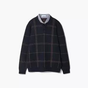 [하프클럽/에스티코]WARM 헨리넥 레이어드 셔츠 네이비 (클래식핏) DKTVD14CCN