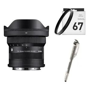 (컴온탑) 시그마 C 10-18mm F2.8 DC DN (소니E) (재고보유) + 시그마 필터 67mm + 포토리뷰 모노포드