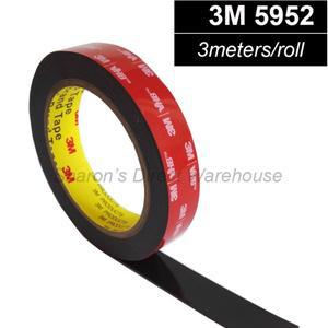 VHB 5952 양면 아크릴 폼 접착 테이프, 헤비 듀티 마운팅 넓은 3mm ~ 5mm 10mm 선택, 1 롤