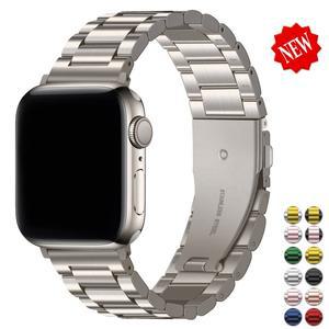 케이스 + 스트랩 iWatch 8 밴드 38mm 42mm 스틸 메탈 팔찌 Apple 7 SE 시리즈 6 5 4 커버