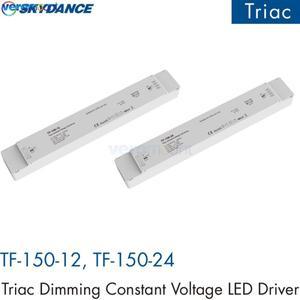 Skydance 40W 75W 150W Triac 디밍 정전압 LED 드라이버 푸시 스위치 DC12V 24V 가능 전원 공급 장치 위상