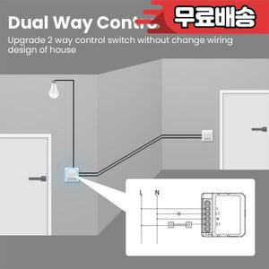 AVATTO Tuya 스마트 지그비 스위치 모듈 2 웨이 제어 홈 1/2/3/4 갱 자동화 DIY 차단기 Alexa Google 작동