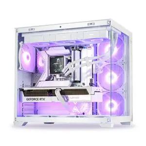 피씨스토어 NEW 화이트 감성 어항 PC 라이젠5 9500F RTX5060 360 수냉쿨러 영상편집 (32GB M.2 500GB)