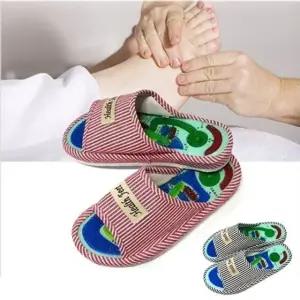 고품질 FOOT 지압마사지슬리퍼 고급 지압실내화 사무실화 아치슬리퍼 지압신발 지압실내화 (WFK39VB)