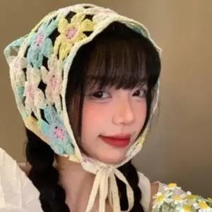 [다잇템] 여성 뜨개 플라워패턴 그런지 헤어밴드
